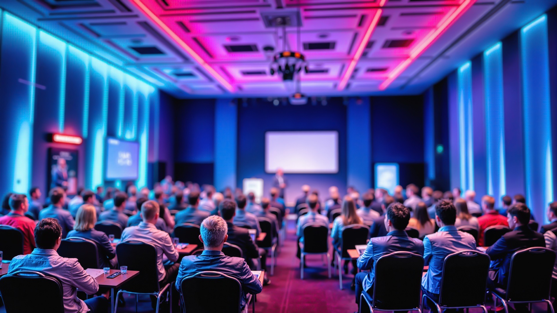 Teilnehmer im Konferenzsaal bei Vortrag | Tagungshotel NRW